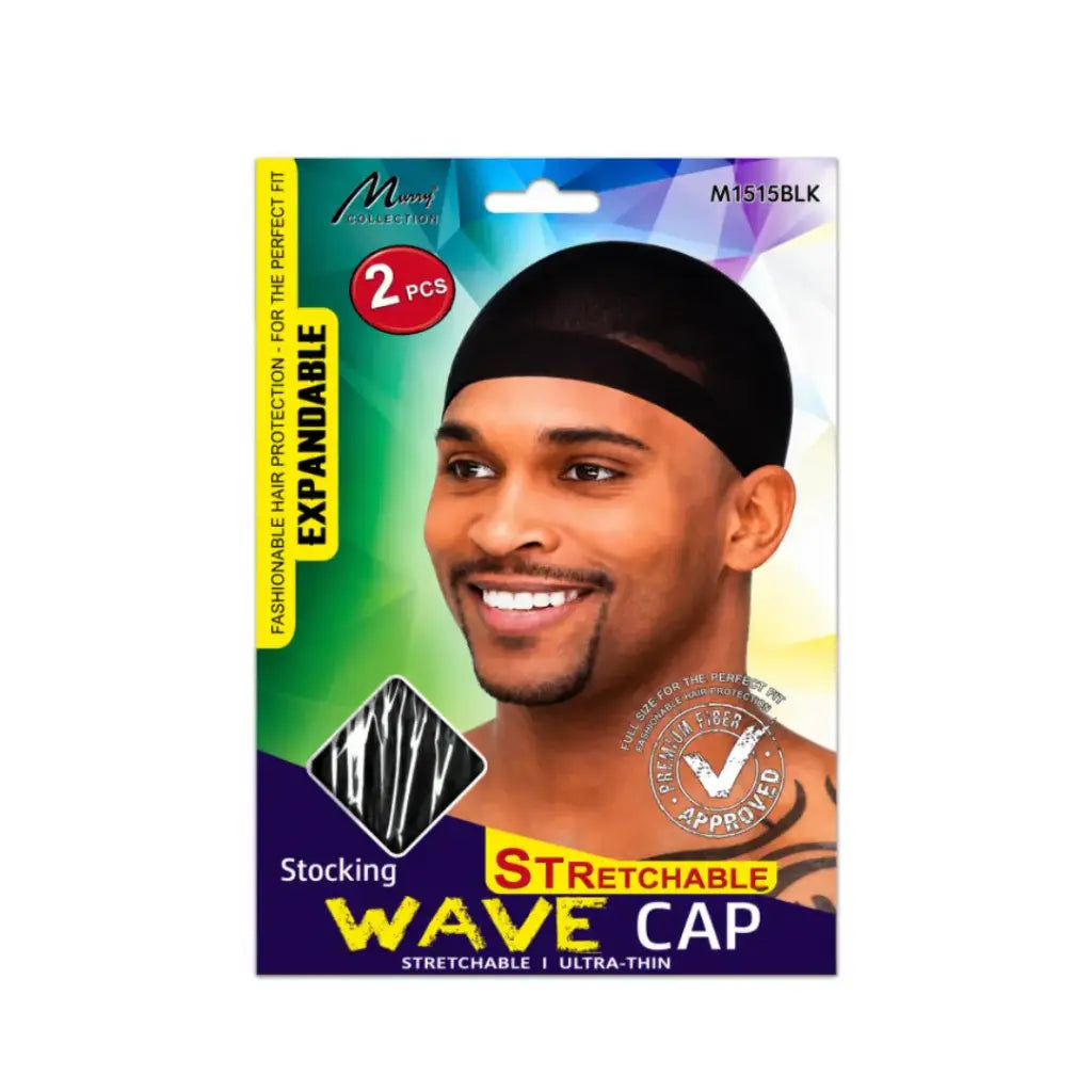 Murry Stocking Cap Men Black 2pcs