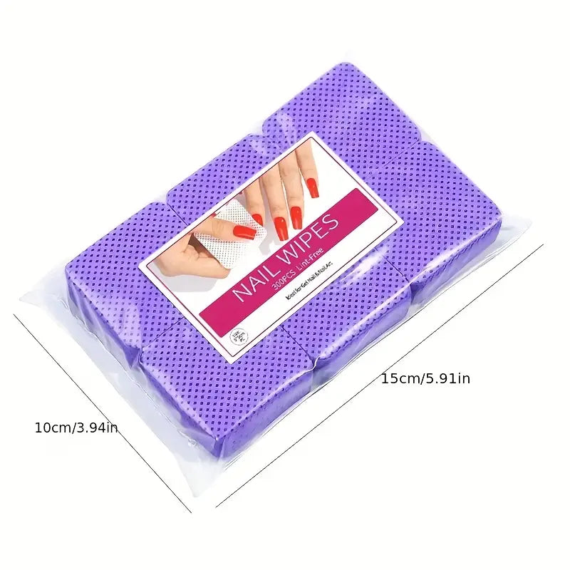 Nagellackentferner Pads Lila 300Stk