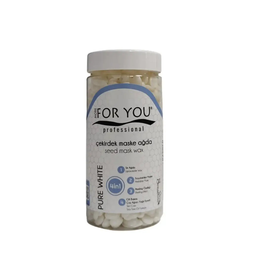 More For You Seed Mask Wax PET Pure White 220g