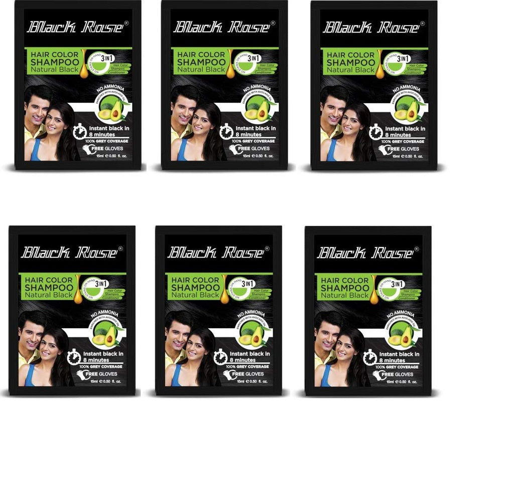Black Rose Henna Color Shampoo Ammonia Free 15gr