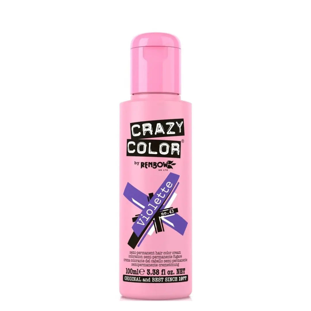 CRAZY COLOR Semi-Permanent Tönung n°43 VIOLETTE 100ML