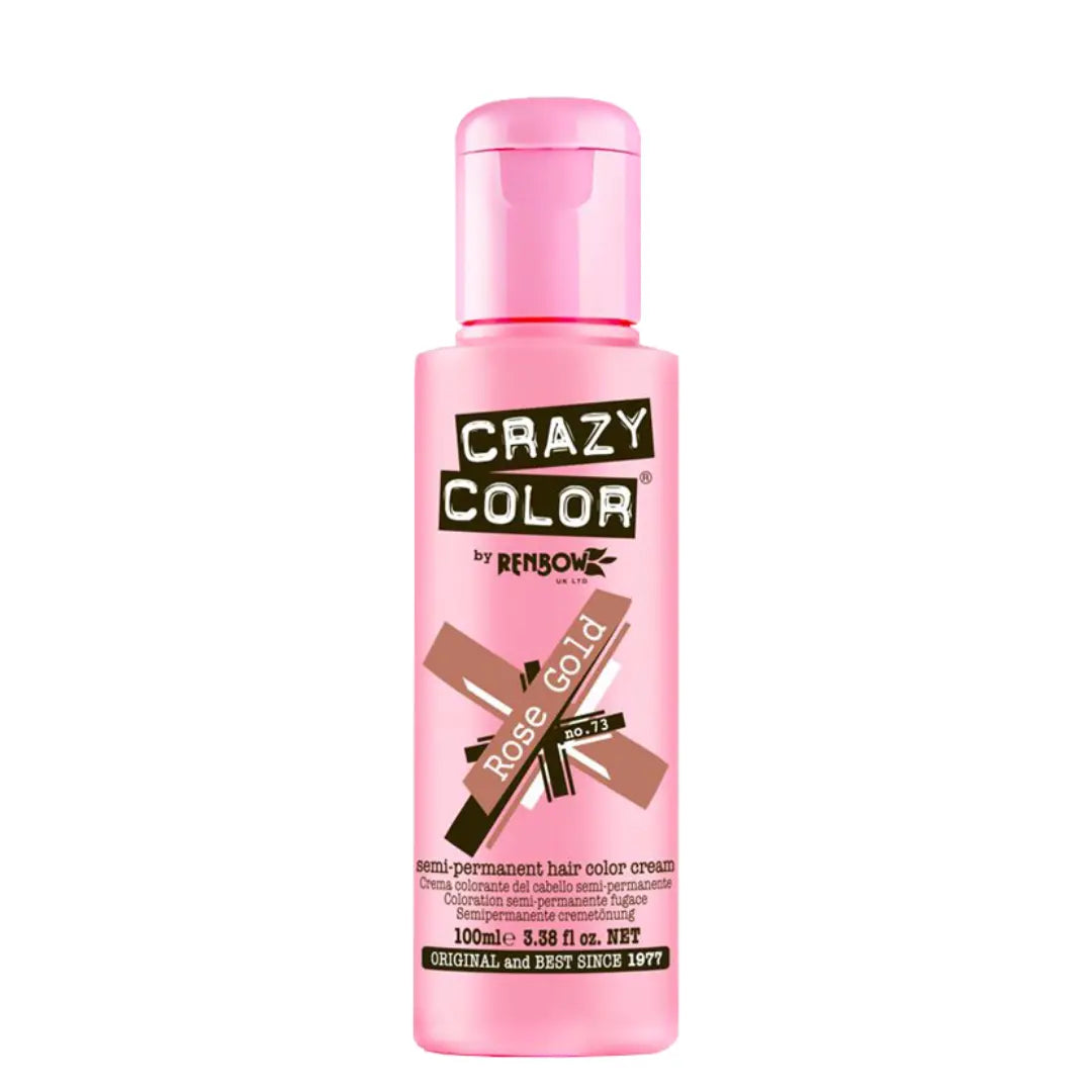 CRAZY COLOR Semi-Permanent Tönung n°73 ROSE GOLD 100ML