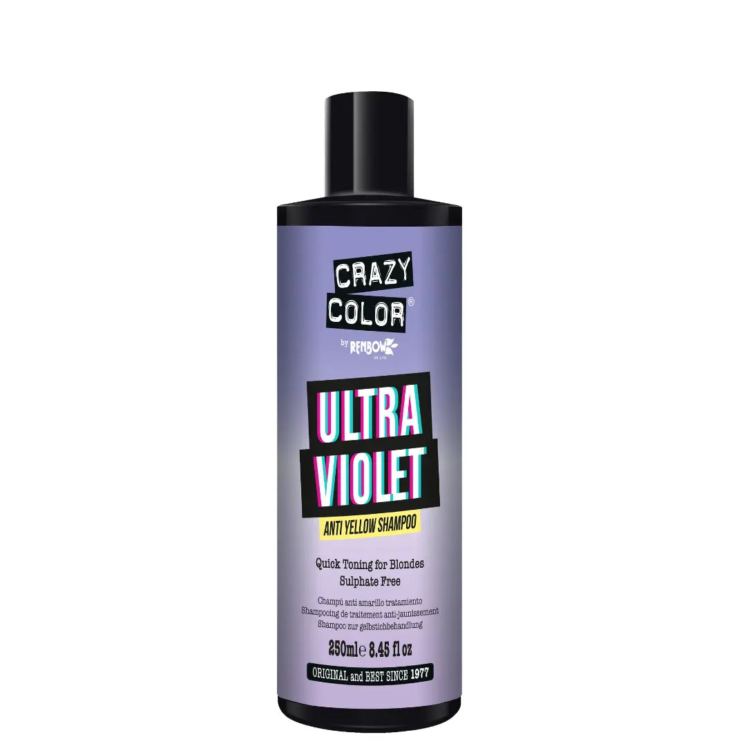 CRAZY COLOR ULTRA VIOLET Shampoo zur gelbstichbehandlung 250ML