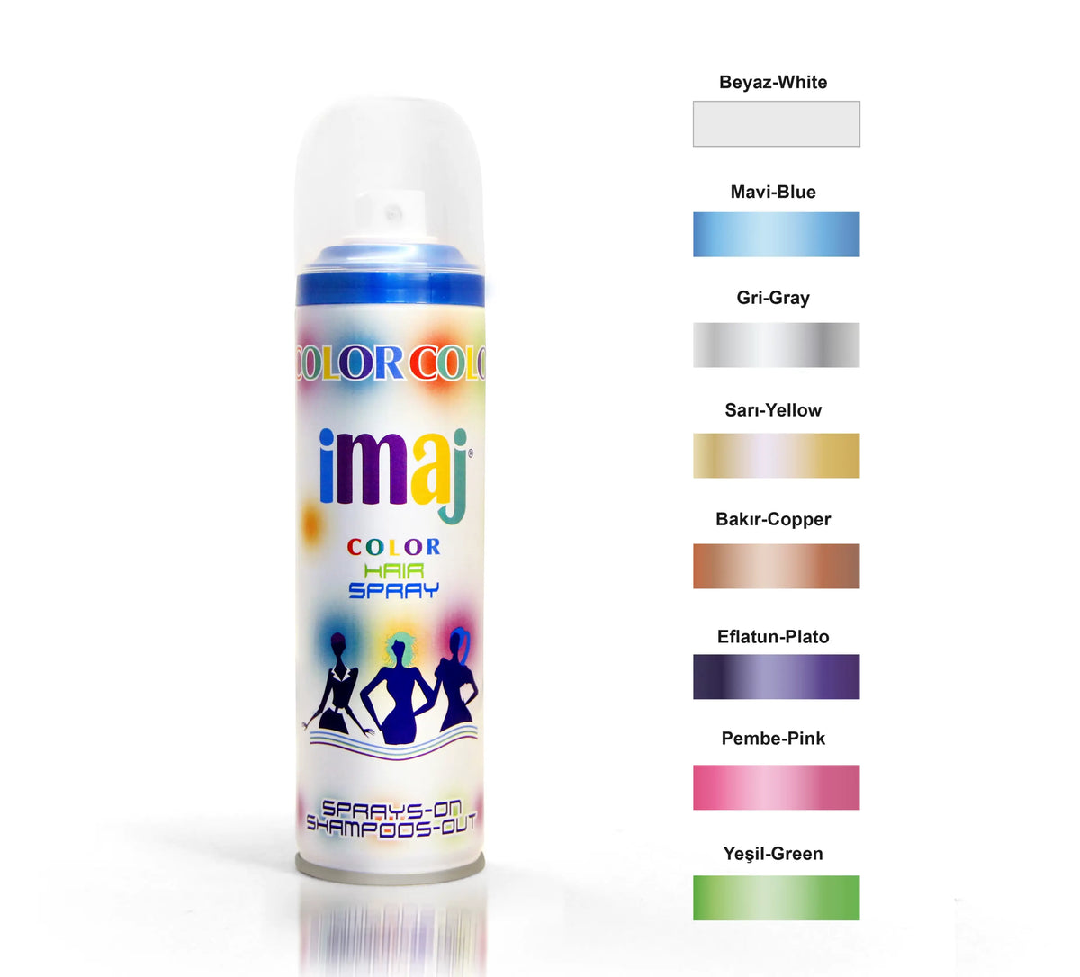 IMAJ Crazy Haarspray Farbe Weiss 100ml