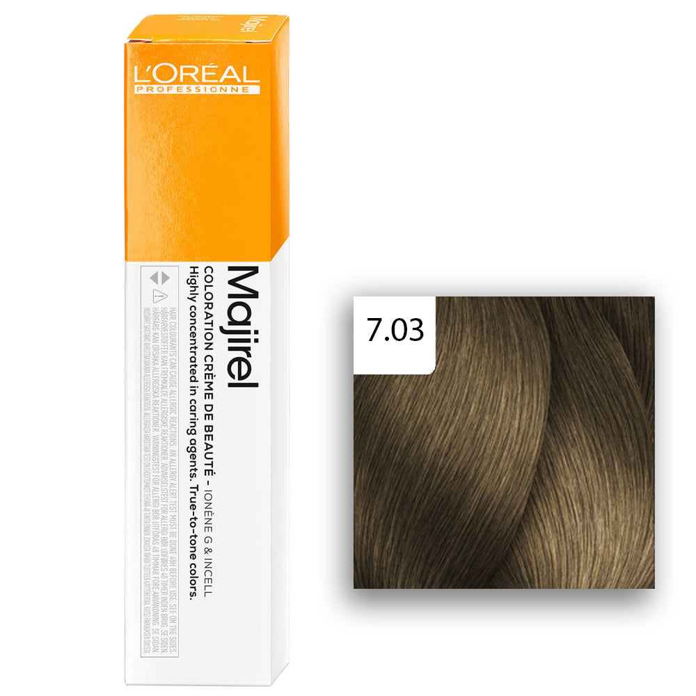 L'Oréal Professionnel MAJIREL 7,03 Mittelblond leicht Gold 60ml