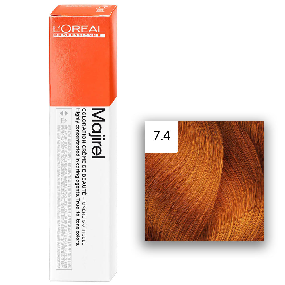 L'Oréal Professionnel MAJIREL 7,4 Mittelblond Kupfer 60ml