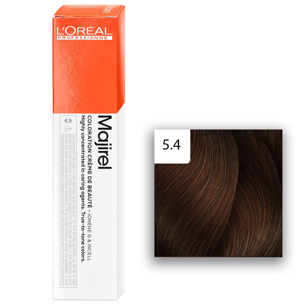 L'Oréal Professionnel MAJIREL Glow 5,4 Hellbraun Kupfer 60ml