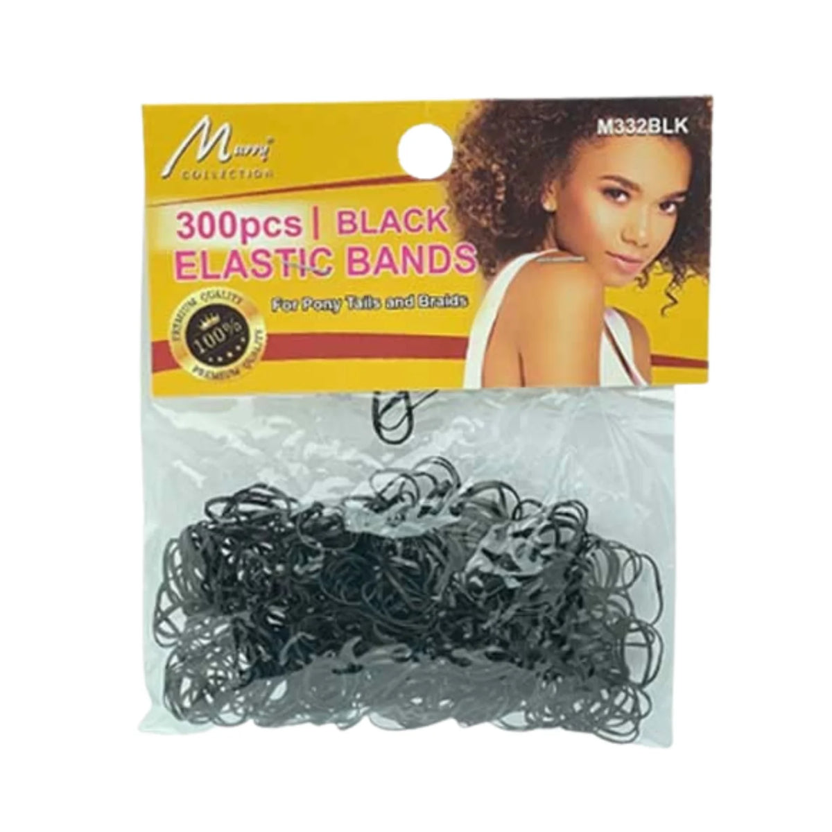 Magic Collection Elastic Rubberbands Black 300Stk