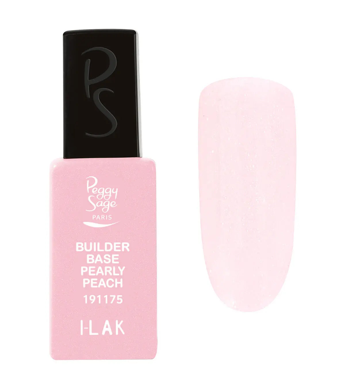 PEGGY SAGE  I-LAK BUILDER BASE Semi-permanenter Base Coat für eine verstärkte Modellage – pearly peach