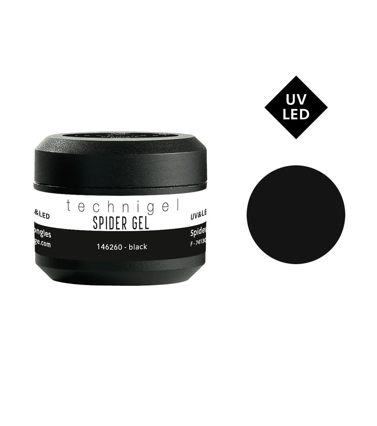 PEGGY SAGE Farbgel SPIDERGEL UV&LED  Schwarz -5g