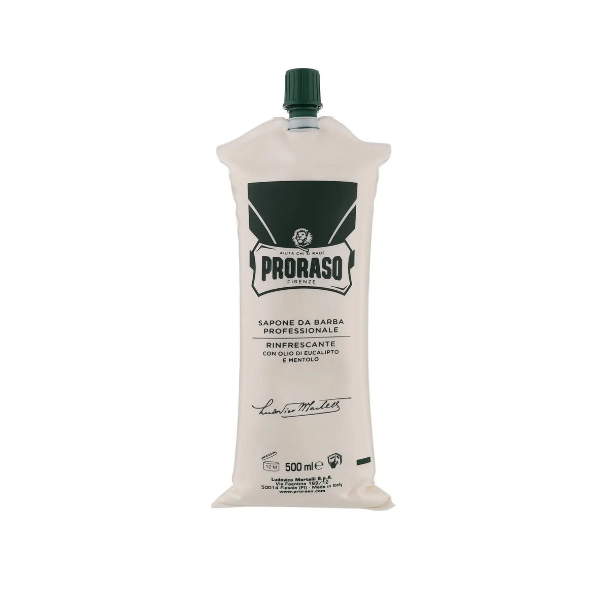 PRORASO Rasiercreme mit Eukalyptusöl & Menthol Pro 500ML