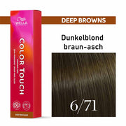 Wella Professional COLOR TOUCH Deep Browns 6/71 dunkelblond braun-asch 60ml
