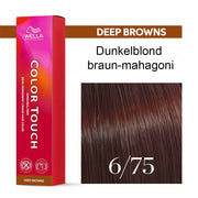 Wella Professional COLOR TOUCH Deep Browns 6/75 dunkelblond braun-mahagoni 60ml