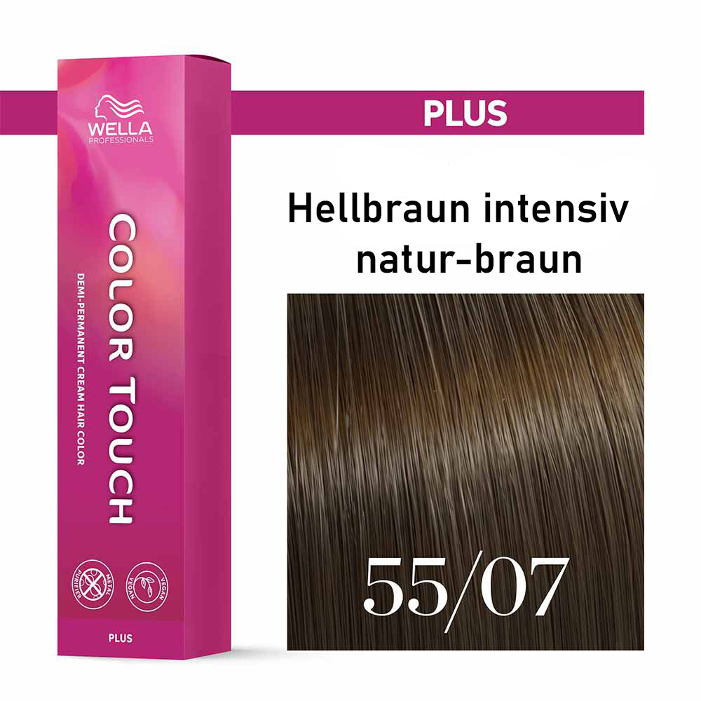 Wella Professional COLOR TOUCH Plus 55/07 hellbraun intensiv natur-braun 60ml