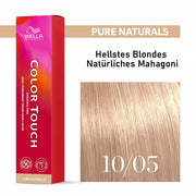 Wella Professional COLOR TOUCH Pure Naturals 10/05 hell-lichtblond natur-mahagoni 60ml