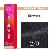 Wella Professional COLOR TOUCH Pure Naturals 2/0 Schwarz 60ml