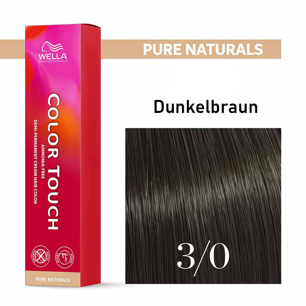 Wella Professional COLOR TOUCH Pure Naturals 3/0 dunkelbraun 60ml