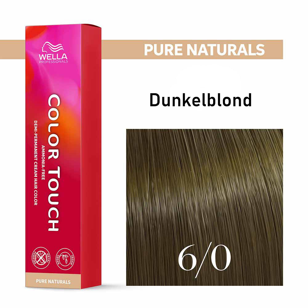 Wella Professional COLOR TOUCH Pure Naturals 6/0 dunkelblond 60ml