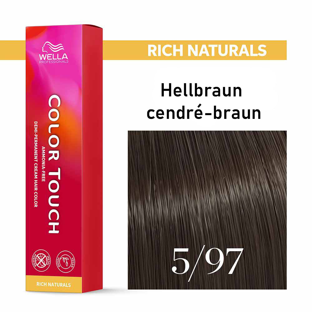 Wella Professional COLOR TOUCH Rich Naturals 5/97 hellbraun cendré-braun 60ml