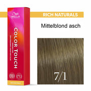 Wella Professional COLOR TOUCH Rich Naturals 7/1 mittelblond asch 60ml