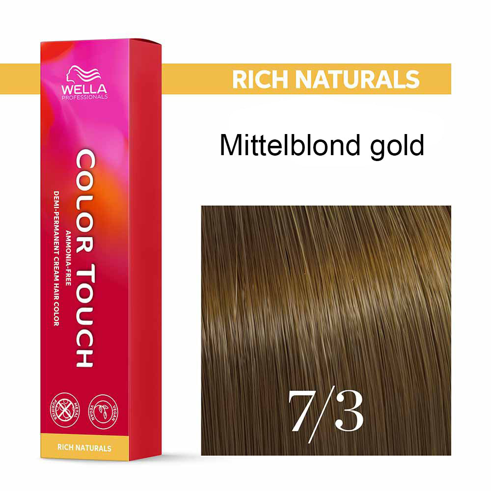 Wella Professional COLOR TOUCH Rich Naturals 7/3 mittelblond gold 60ml