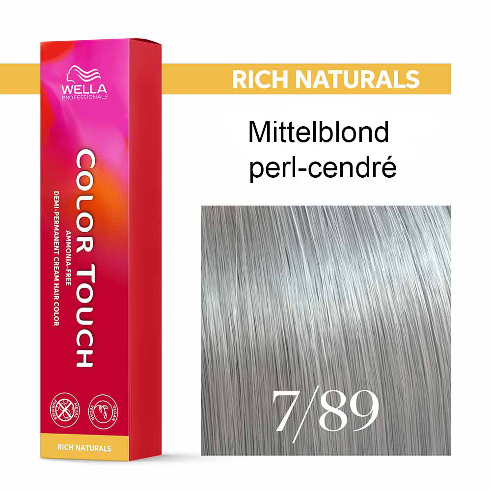 Wella Professional COLOR TOUCH Rich Naturals 7/89 mittelblond perl-cendré 60ml