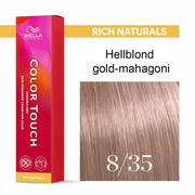 Wella Professional COLOR TOUCH Rich Naturals 8/35 hellblond gold-mahagoni 60ml