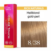 Wella Professional COLOR TOUCH Rich Naturals 8/38 hellblond gold-perl 60ml