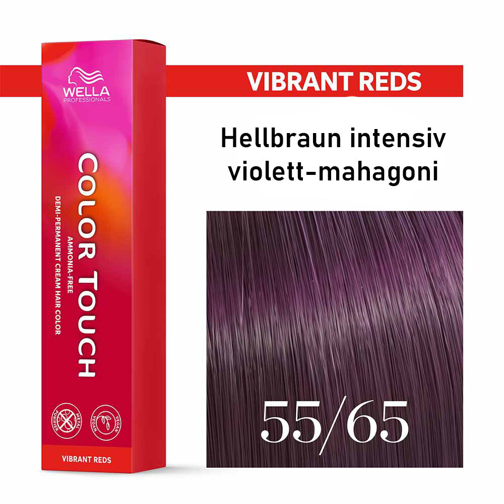 Wella Professional COLOR TOUCH Vibrant Reds 55/65 dunkelblond intensiv mahagoni-violett 60ml