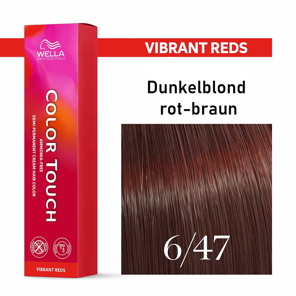 Wella Professional COLOR TOUCH Vibrant Reds 6/47 dunkelblond rot-braun 60ml