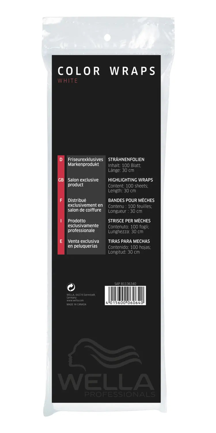 Wella Professional Color Wraps (1 = 100×white+100×gold)