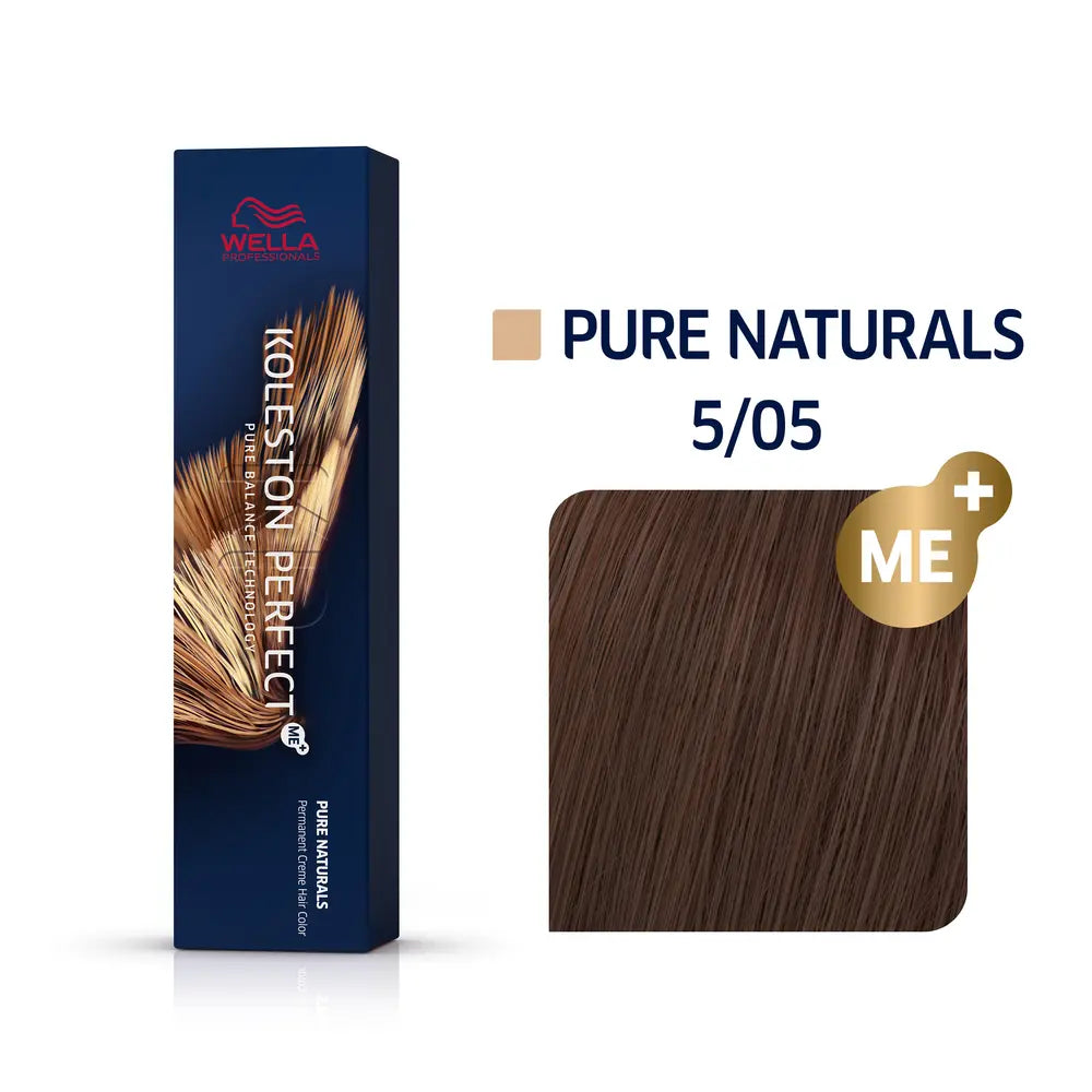 Wella Professional KOLESTON Perfect Me+ Pure Naturals 5/05 Hellbraun natur-mahagoni 60ml