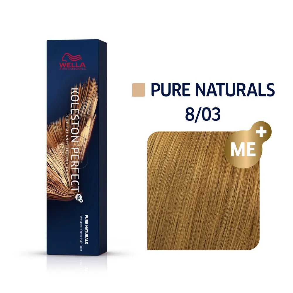 Wella Professional KOLESTON Perfect Me+ Pure Naturals 8/03 Hellblond natur-gold 60ml
