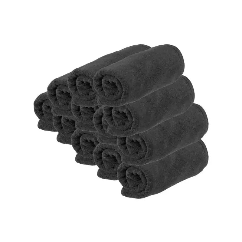 SIBEL Microfiber Handtücher Schwarz 45x85cm 12Stk