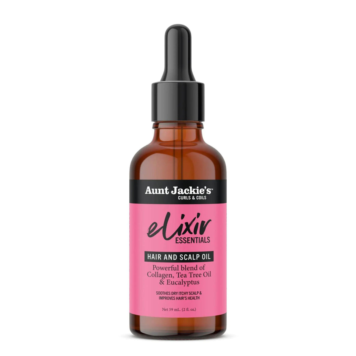 Aunt Jackie's Elixir Collagen, Tea Tree Oil & Eucalyptus 2oz