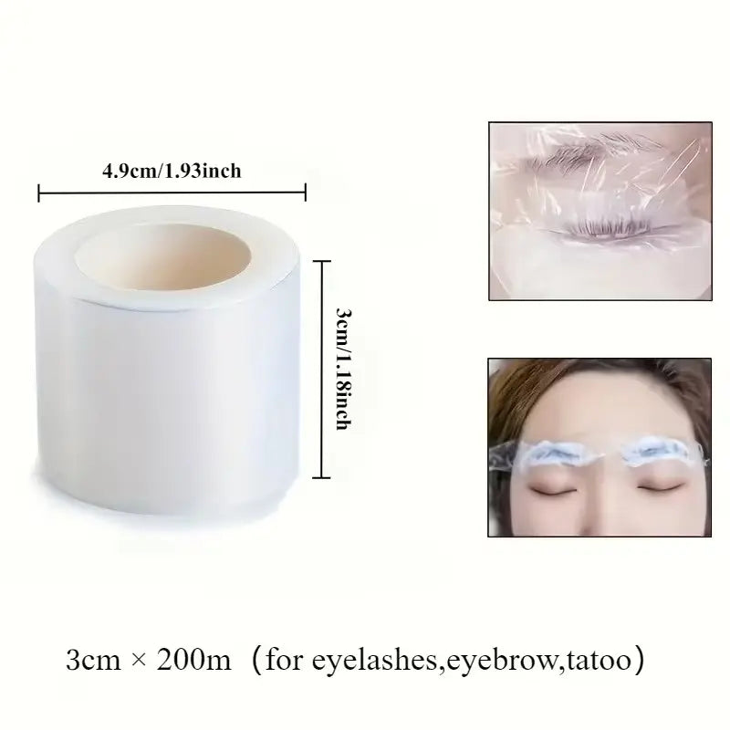 Transparente Wimpernfilm rolle 3cmx200m