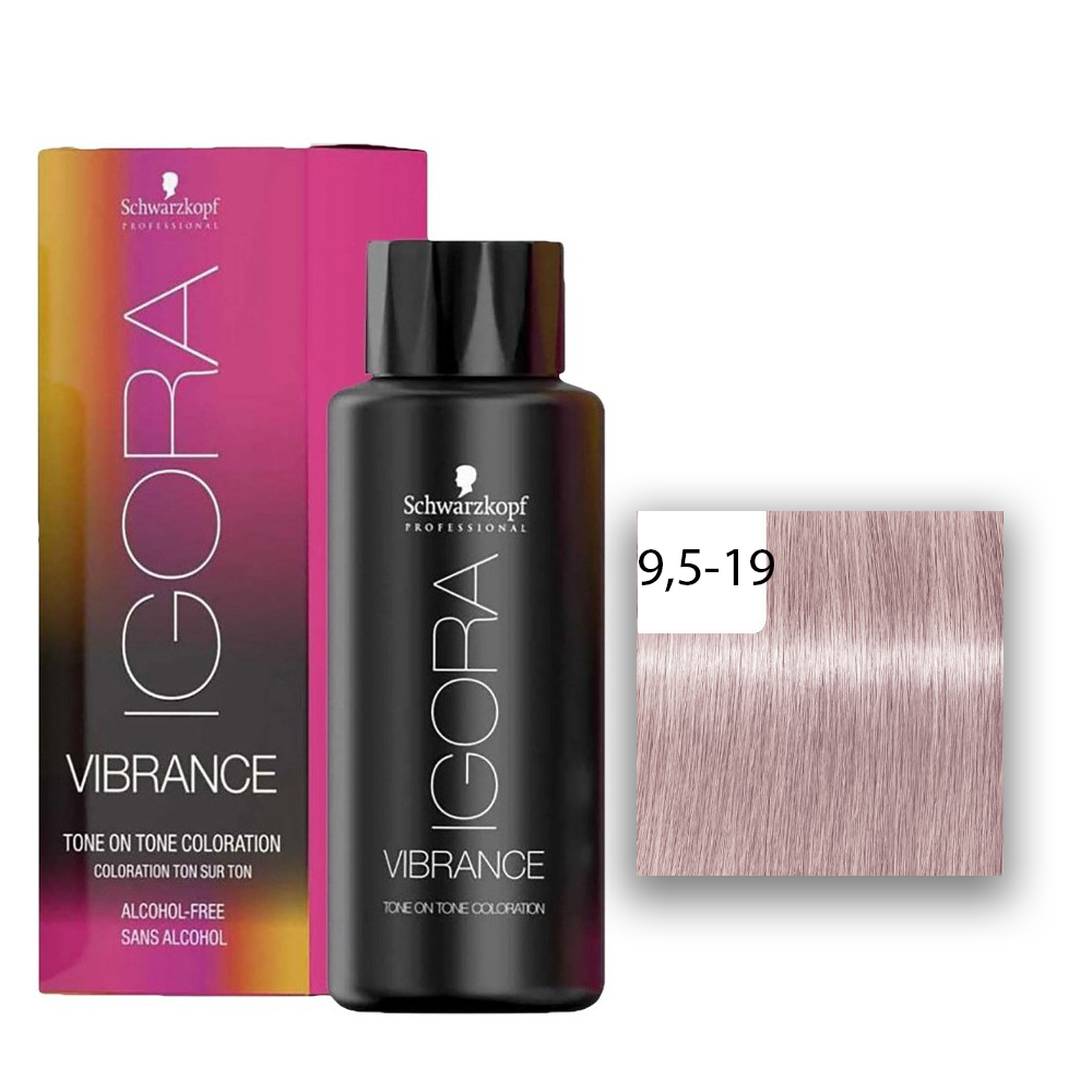 Schwarzkopf Professional IGORA Vibrance Haartönung 9,5-19 Cendré Violett Toner  60ml