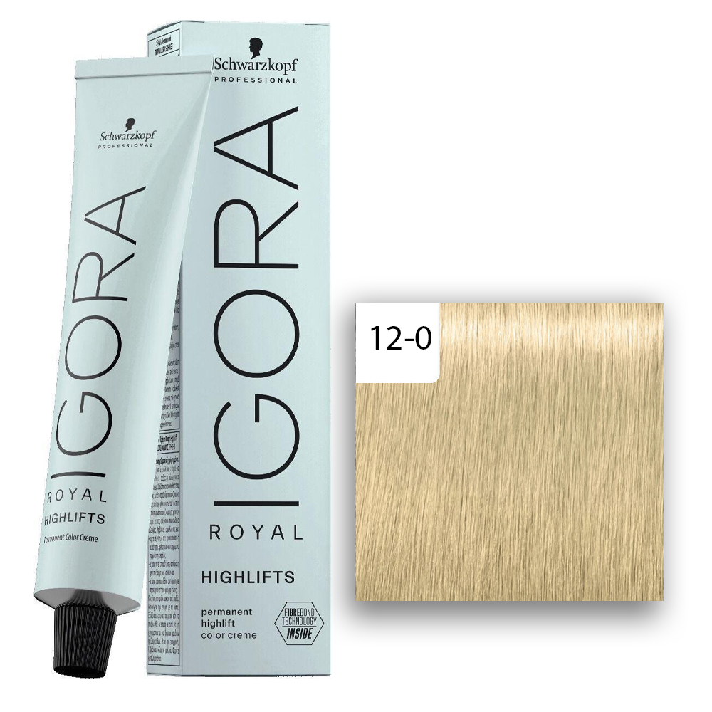 Schwarzkopf Professional IGORA ROYAL Highlifts Haarfarbe 12-0 Spezialblond Natur  60ml