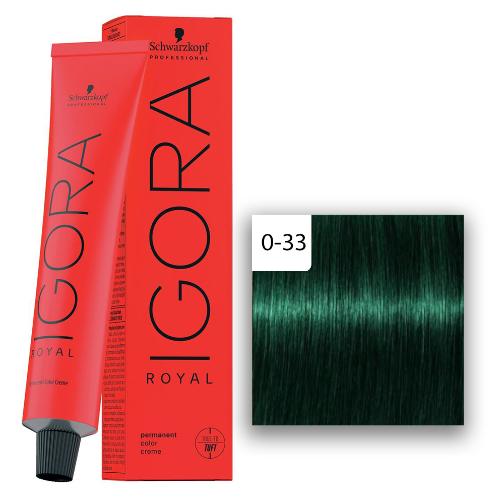 Schwarzkopf Professional IGORA ROYAL Haarfarbe 0-33 Anti Rot Konzentrat   60ml