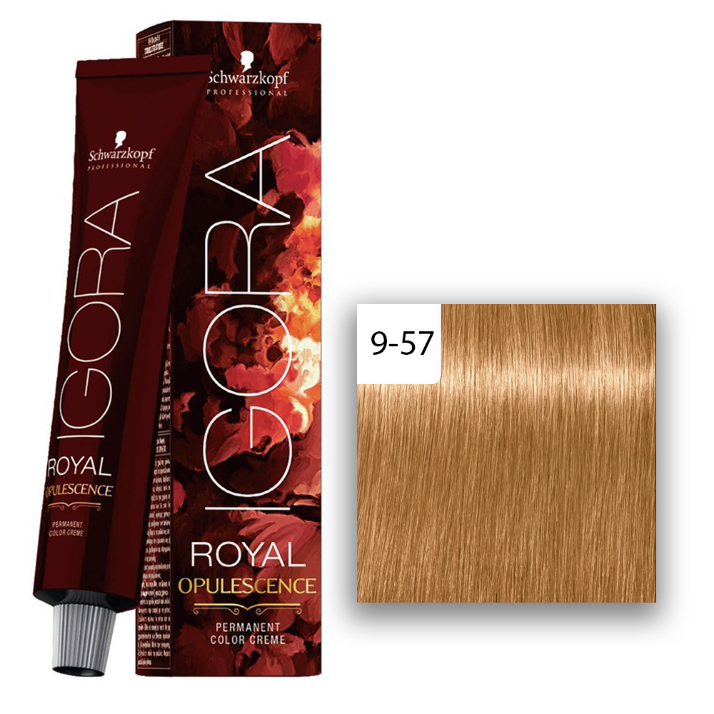 Schwarzkopf Professional IGORA ROYAL Opulescence Haarfarbe Extra Hellblond Gold Kupfer 9-57  60ml