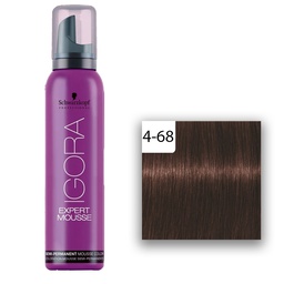 [M.14297.077]  Schwarzkopf Professional Igora Expert Mousse Mittelbraun Schoko Rot 4-68 100ml