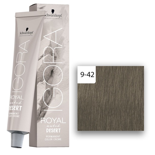 Schwarzkopf Professional IGORA ROYAL Muted Desert Haarfarben 9-42 Extra Lichtblond Beige Asch 60ml